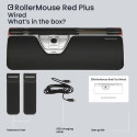 Contour Design RollerMouse Red Plus, Thin Client, Wired - Central pointing unit- ergonomic - right a