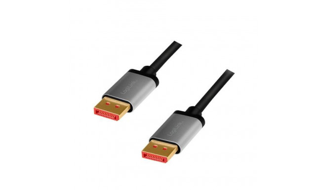 LogiLink CDA0104 DisplayPort cable 1 m Black, Grey