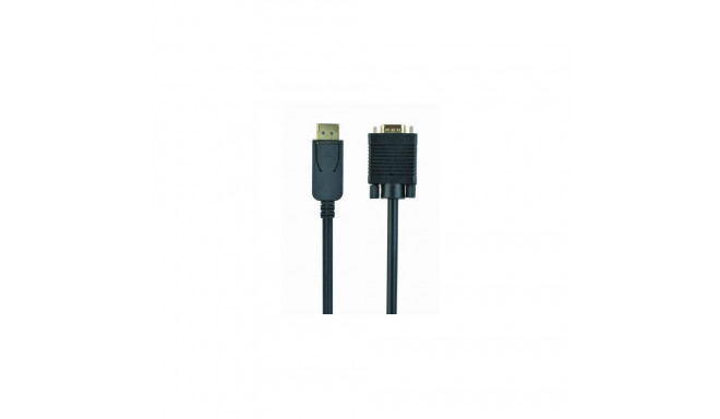 Gembird CCP-DPM-VGAM-6 video cable adapter 1.8 m VGA (D-Sub) DisplayPort Black