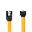 Nedis CCGB73255YE05 SATA cable 0.5 m SATA 7-pin Black, Yellow