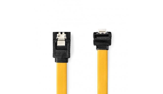 Nedis CCGB73255YE05 SATA cable 0.5 m SATA 7-pin Black, Yellow