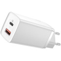 Baseus CCGAN2L-B02 mobile device charger Universal White AC Fast charging Indoor
