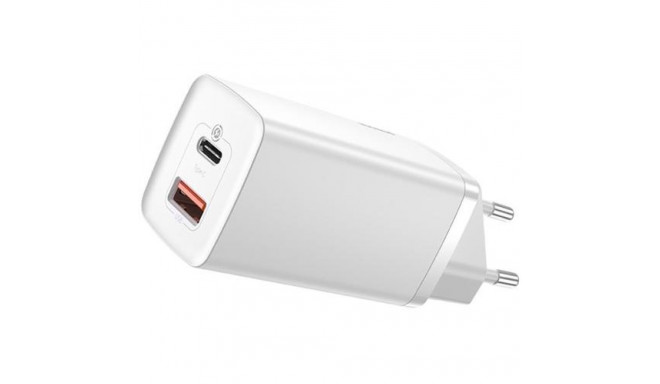 Baseus CCGAN2L-B02 mobile device charger Universal White AC Fast charging Indoor