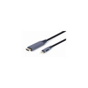 Gembird CC-USB3C-HDMI-01-6 video cable adapter 1.8 m USB Type-C HDMI Type A (Standard) Black, Grey