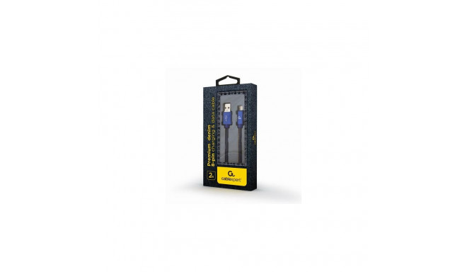 Cablexpert CC-USB2J-AMLM-2M-BL lightning cable Blue