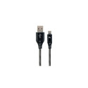 Gembird CC-USB2B-AMCM-2M-BW USB cable USB 2.0 USB A USB C Black, White