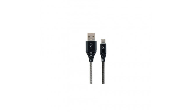 Gembird CC-USB2B-AMCM-2M-BW USB cable USB 2.0 USB A USB C Black, White