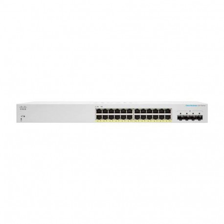 Cisco CBS220-24FP-4X Managed L2 Gigabit Ethernet (10/100/1000) Power over Ethernet (PoE) White