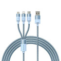 Baseus CAXS000017 USB cable 1.2 m USB A USB C/Micro USB-A/Lightning Blue