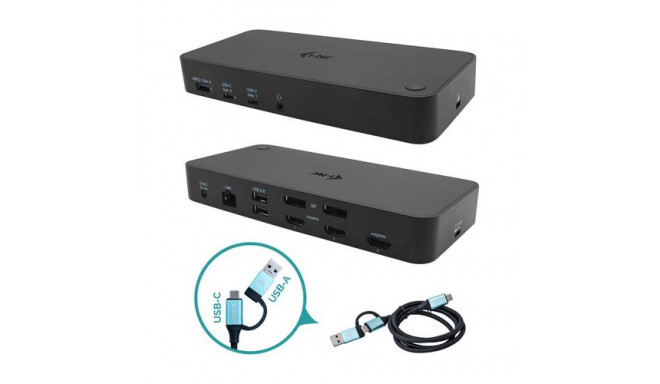 i-tec USB 3.0 / USB-C / Thunderbolt, 3x 4K Docking Station + Power Delivery 100W