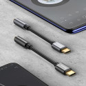 Baseus L54 mobile phone cable Black, Grey USB C 3.5mm