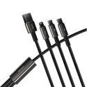 Baseus Tungsten Gold 3-in-1 USB cable USB 2.0 1.5 m USB A USB C/Micro USB A/Lightning Black
