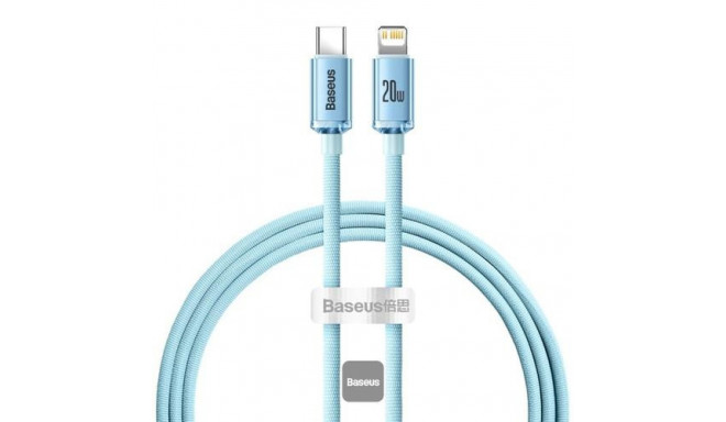 Baseus Crystal Shine mobile phone cable Purple 1.2 m USB C Lightning