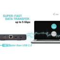 i-tec USB 3.0 / USB-C / Thunderbolt Dual Display Docking Station + Power Delivery 100W