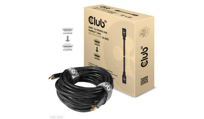 CLUB3D HDMI 2.0 4K60Hz RedMere cable 10m/32.8ft