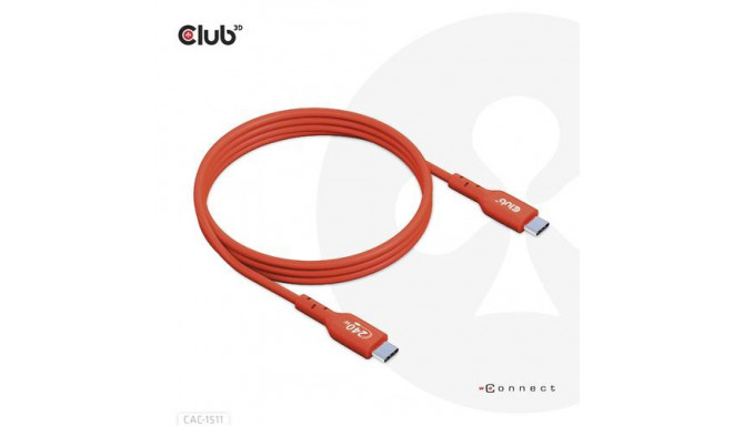CLUB3D USB2 Type-C Bi-Directional USB-IF Certified Cable Data 480Mb, PD 240W(48V/5A) EPR M/M 4m / 13