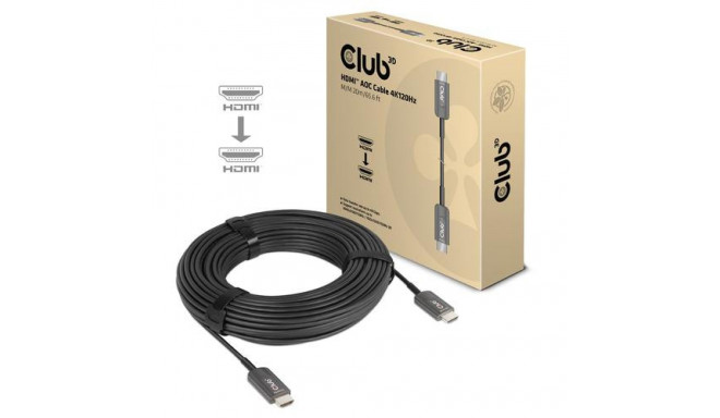 CLUB3D Ultra High Speed HDMI™ Certified AOC Cable 4K120Hz/8K60Hz Unidirectional M/M 20m/65.6ft