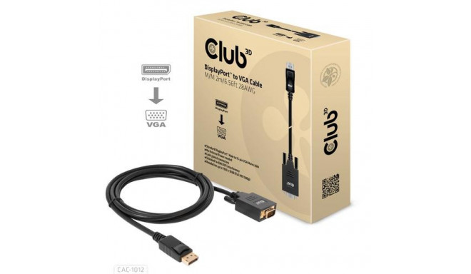 CLUB3D DisplayPort to VGA Cable M/M