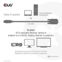 CLUB3D DisplayPort to VGA Cable M/M