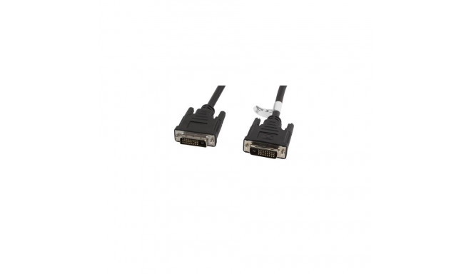 Lanberg CA-DVID-10CC-0018-BK DVI cable 1.8 m DVI-D Black