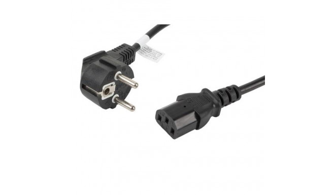 Lanberg CA-C13C-11CC-0018-BK power cable Black 1.8 m C13 coupler CEE7/7