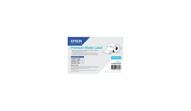 Epson Premium Matte Label - Die-cut Roll: 102mm x 152mm, 225 labels