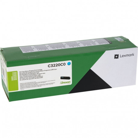 Lexmark C3220C0 toner cartridge 1 pc(s) Cyan