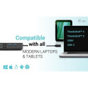 i-tec USB-C HDMI Dual DP Docking Station with Power Delivery 100 W + Universal Charger 100 W