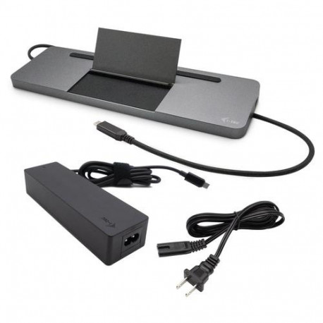 i-tec Metal SB-C Ergonomic 4K 3x Display Docking Station with Power Delivery 85 W + Universal Charge