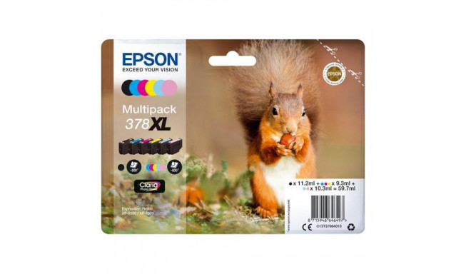 Epson Squirrel Multipack 6-colours 378XL Claria Photo HD Ink