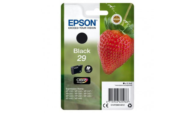 Epson Strawberry Singlepack Black 29 Claria Home Ink