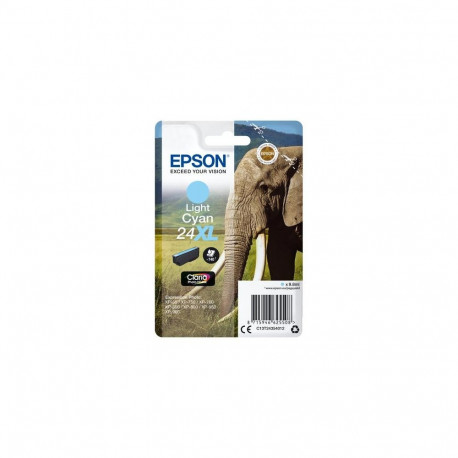 Epson Elephant Singlepack Light Cyan 24XL Claria Photo HD Ink