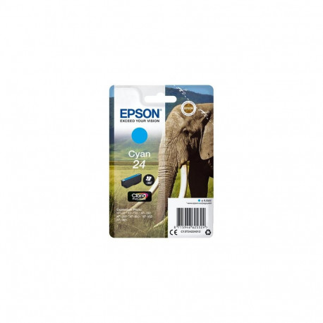 Epson Elephant Singlepack Cyan 24 Claria Photo HD Ink