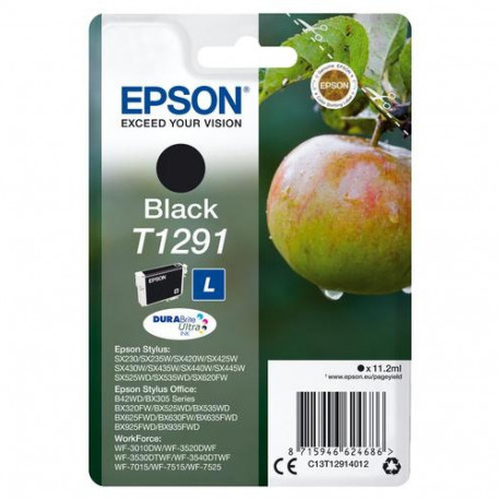 Epson Apple T1291 DURABrite Ultra Single Black Ink