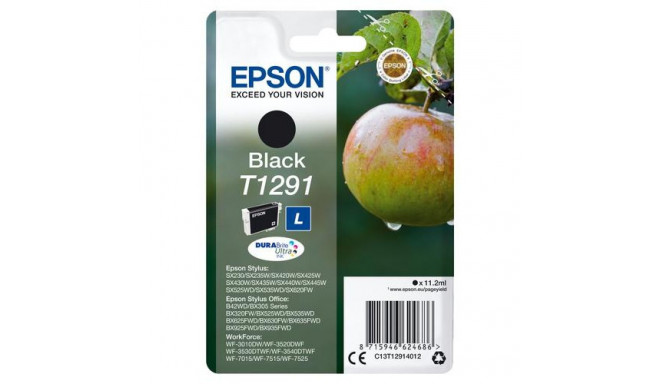 Epson Apple Singlepack Black T1291 DURABrite Ultra Ink
