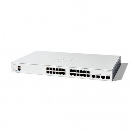 Cisco Catalyst 1300-24T-4G Managed Switch, 24 Port GE, 4x1GE SFP, Limited Lifetime Protection (C1300