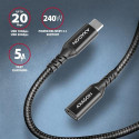 Axagon BUCM32-CF05AB USB cable USB 3.2 Gen 2x2 0.5 m USB C Black
