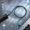 Axagon BUCM432-CM10AB USB cable USB4 Gen 3x2 1 m USB C Black