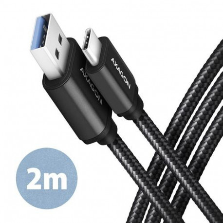 Axagon BUCM3-AM20AB SPEED USB-C <> USB-A 3.2 Gen 1 cable 2 m