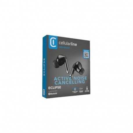 Cellularline ECLIPSE Wireless earphones with charging case and ANC and ENC technology