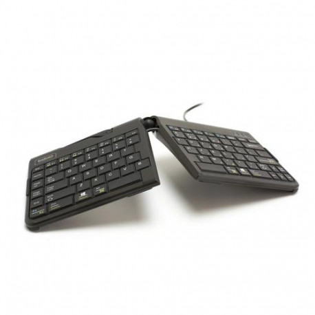 BakkerElkhuizen Goldtouch Travel Go2 Wired keyboard Office USB QWERTZ German Black
