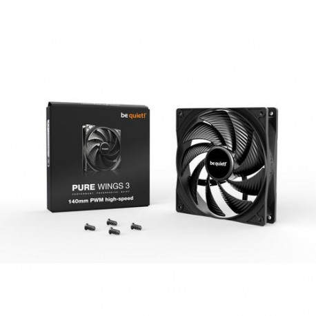 be quiet! Pure Wings 3 140mm PWM high-speed Computer case Fan 14 cm Black 1 pc(s)