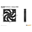 be quiet! SILENT WINGS 4 | 140mm PWM Computer case Fan 14 cm Black 1 pc(s)