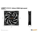be quiet! Light Wings 120mm ARGB PWM High Speed Fan Black 3 Pack