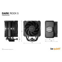 be quiet! DARK ROCK 5 Processor Air cooler 12 cm Black 1 pc(s)