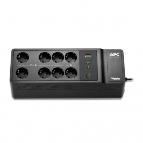 APC Back-UPS, 500VA/300W Floor/Wall Mount, 230V, 8x CEE 7/3 Schuko outlets, USB Type A Port, User Re