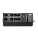 APC Back-UPS, 500VA/300W Floor/Wall Mount, 230V, 8x CEE 7/3 Schuko outlets, USB Type A Port, User Re