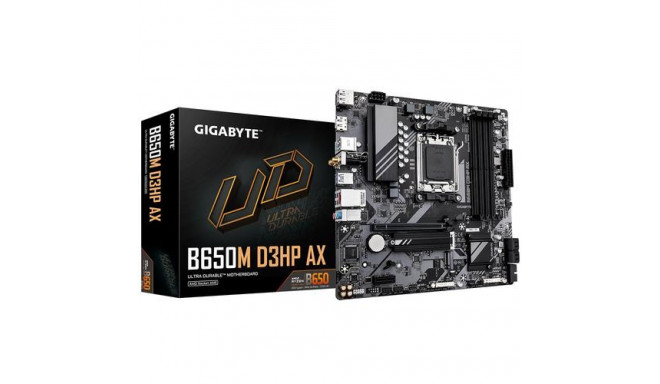 GIGABYTE B650M D3HP AX Motherboard - AMD Ryzen 9000 Series CPUs, 5+2+2 Phases VRM, up to 8000MHz DDR