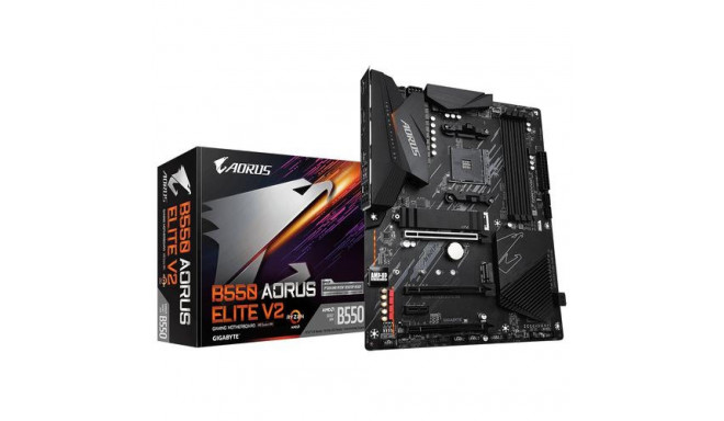 GIGABYTE B550 AORUS ELITE V2 Motherboard - AMD Ryzen 5000 CPUs, 12+2 Phases VRM, up to 4733MHz DDR4,