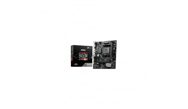 MSI B450M-A PRO MAX II motherboard AMD B450 Socket AM4 micro ATX